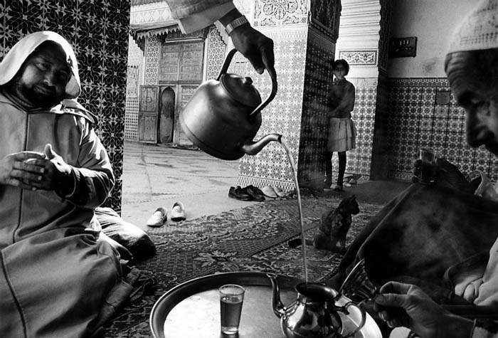 Tea with Adepts of the Soufi's Zawiat, Sidi Rahal, Morocco
