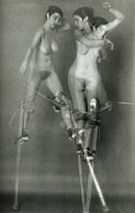 Christophe (Krzysztof) Pruszkowski - Doloreze Echassses (Female Nude on Stilts)
Click for more Images