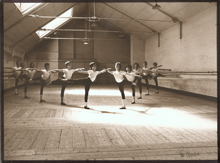 Young Dancers in Arabesque Position Young Dancers in Arabesque Position