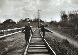 Viktor Kolar - Untitled (Men on Railroad Tracks)
Click for more Images