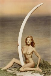 Peter Beard - Margritte Ramme with World-Record Bull Elephant Tusk
Click for more Images