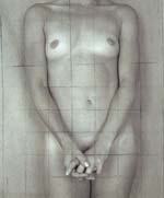 Paul Cava - Untitled (Sylvia with Grid, Large Version on Rice Paper)
Click for more Images